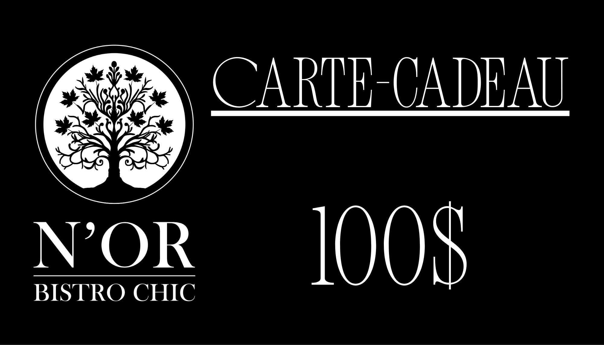 Carte-cadeau - Le N'OR Bistro