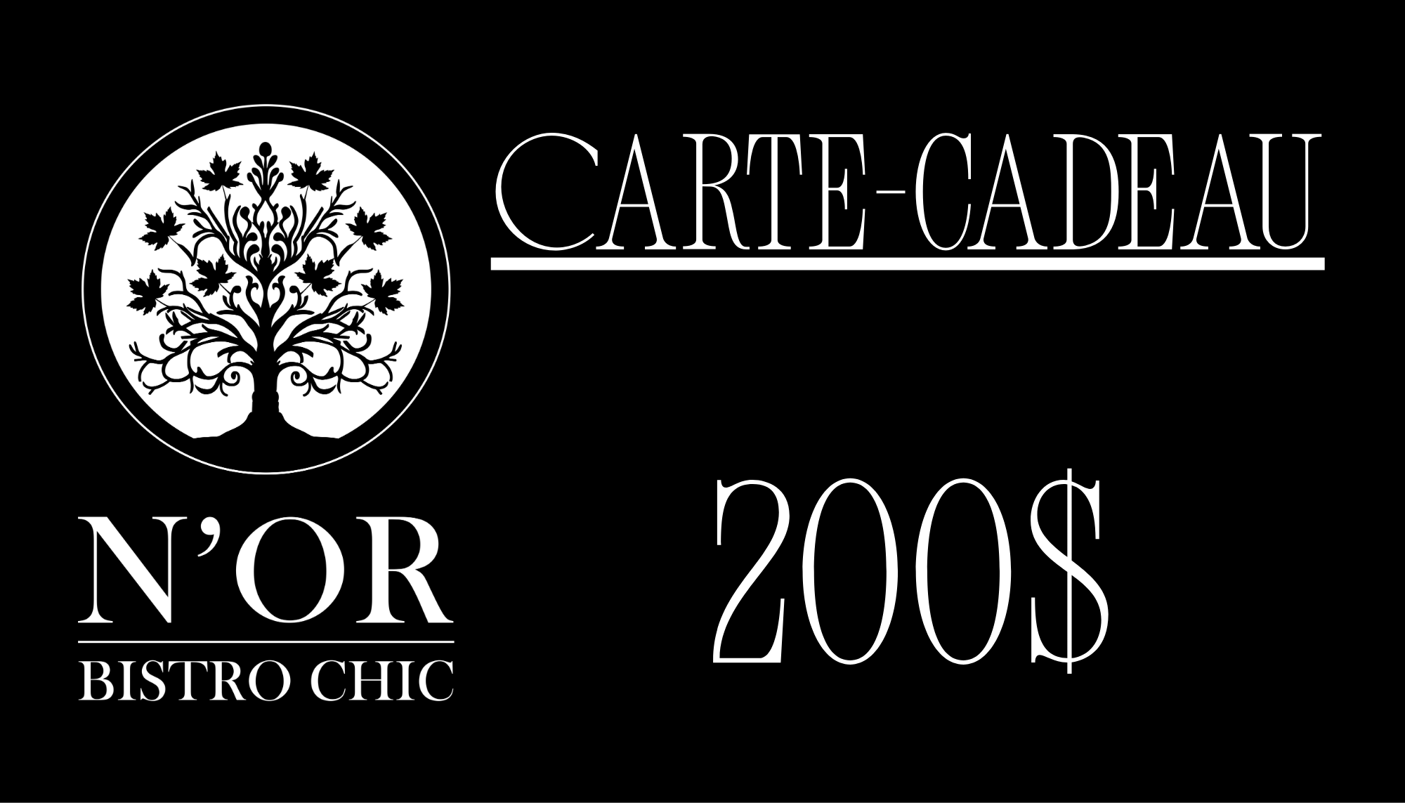 Carte-cadeau - Le N'OR Bistro